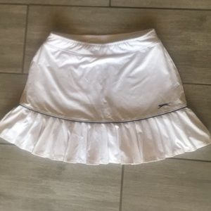 White golf skirt